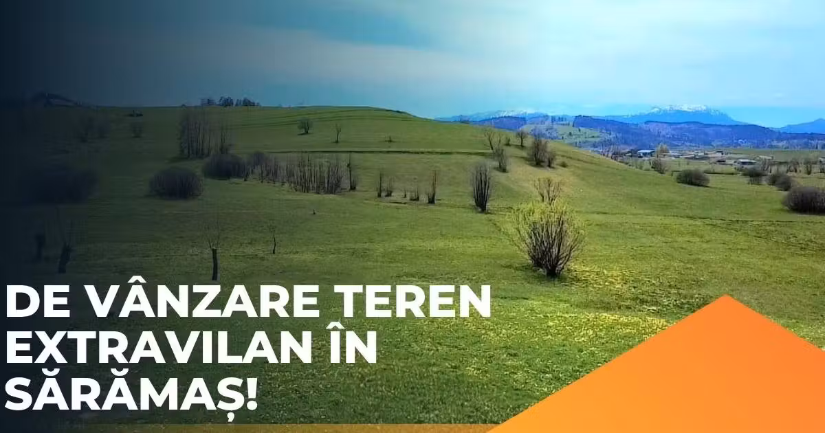 Teren agricol extravilan de vânzare de 6519 mp, în Sărămaș