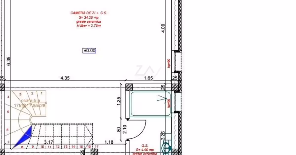 Duplex de vânzare cu 4 camere în Moșnița Veche