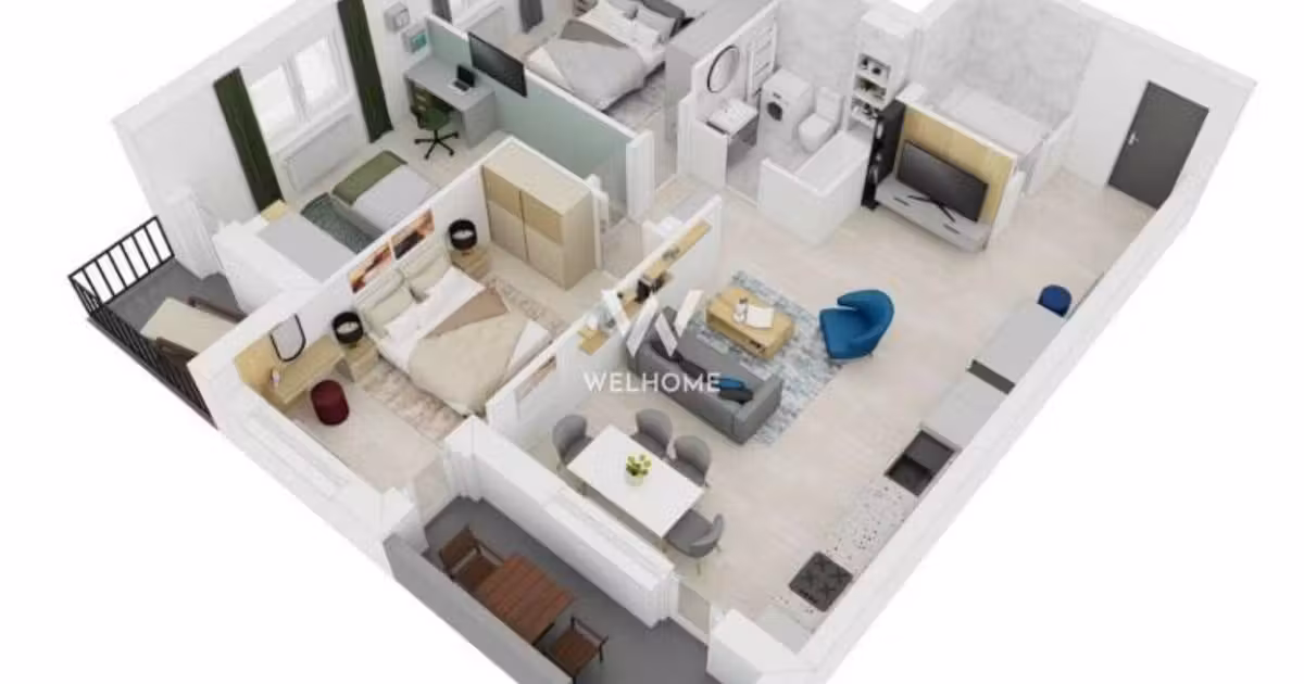 Apartament de vânzare cu 4 camere în zona Sud, Sibiu