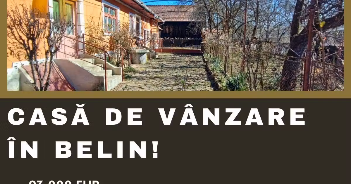 Casă de vânzare cu 3 camere în Belin