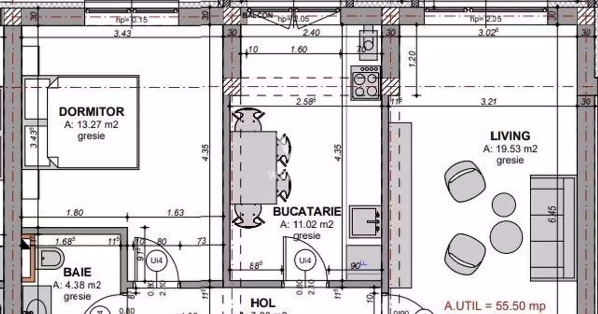 Apartament de vânzare cu 2 camere în zona Hipodrom 3, Sibiu