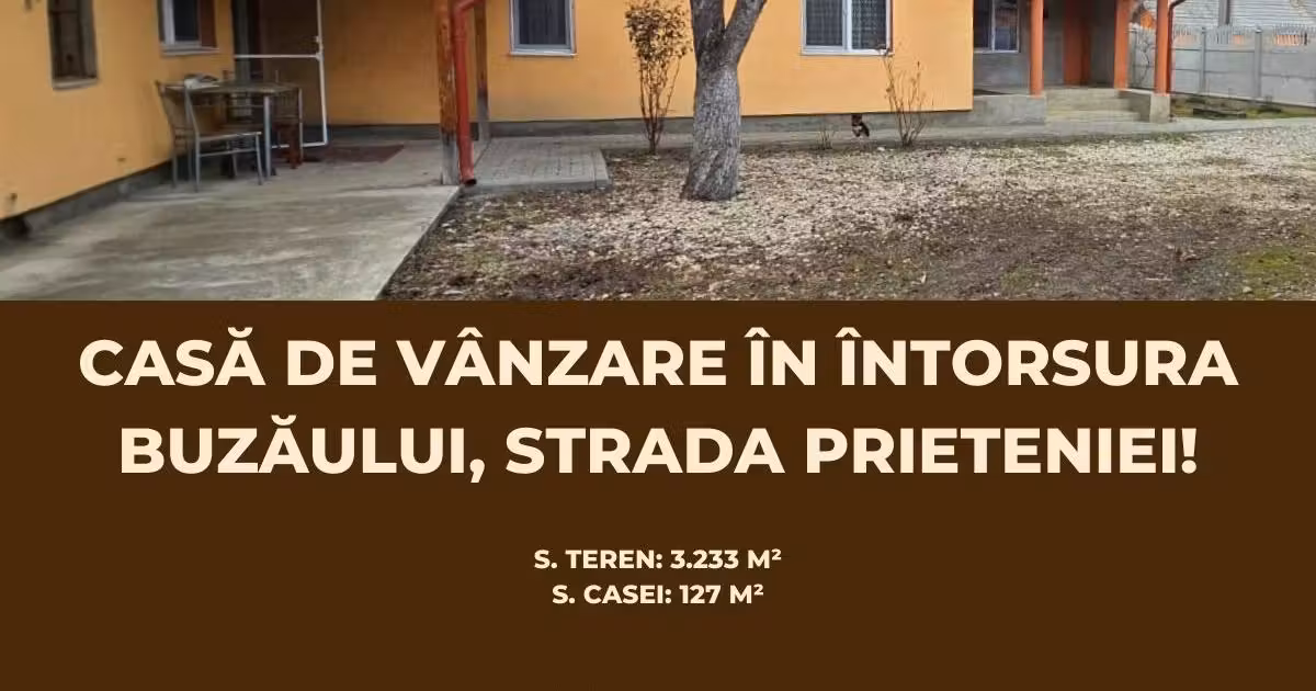 Casă de vânzare cu 3 camere în Întorsura Buzăului
