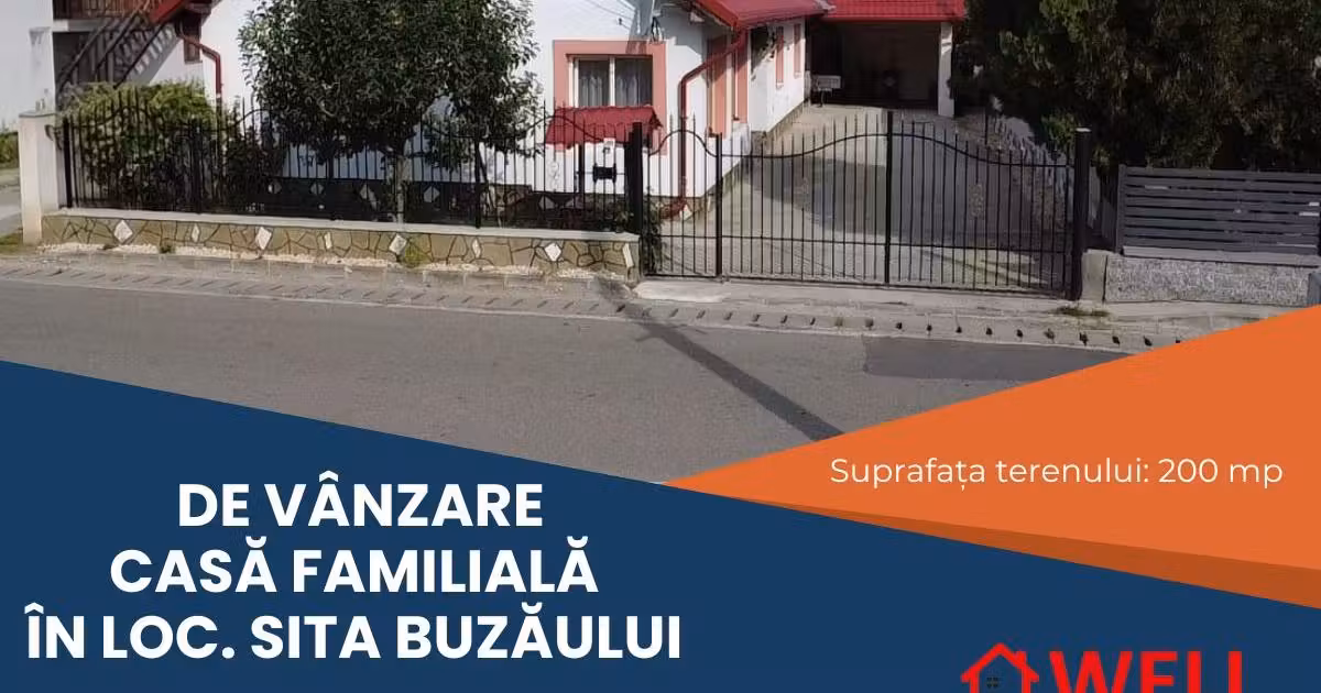 Casă de vânzare cu 4 camere în Sita Buzăului