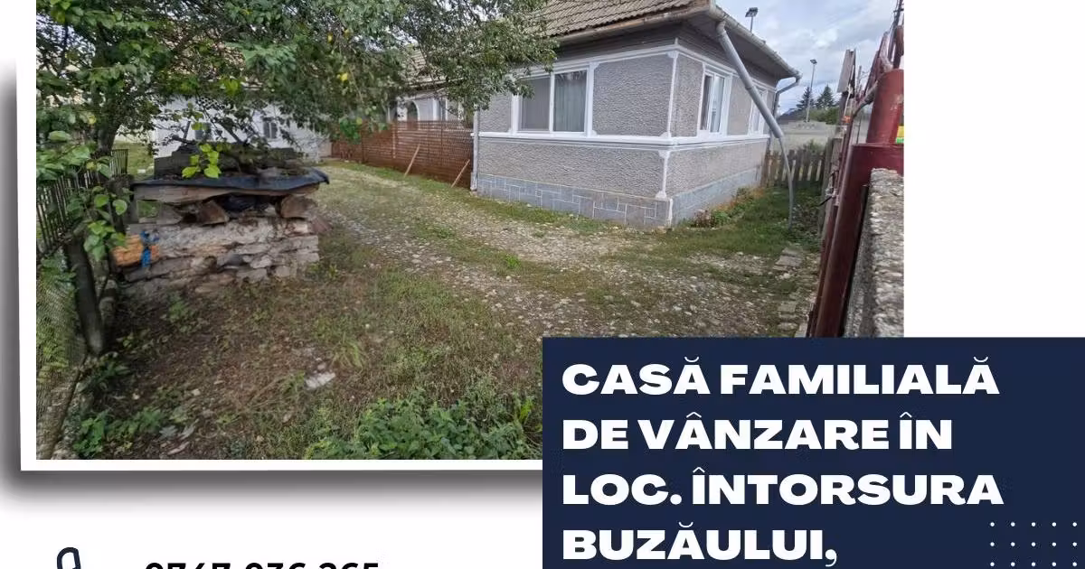 Casă de vânzare cu 2 camere în Întorsura Buzăului