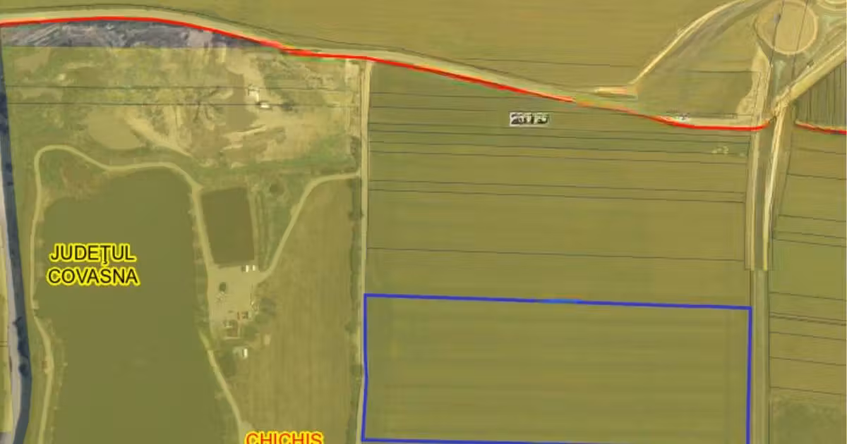Teren agricol extravilan de vânzare de 45000 mp, în Chichiș