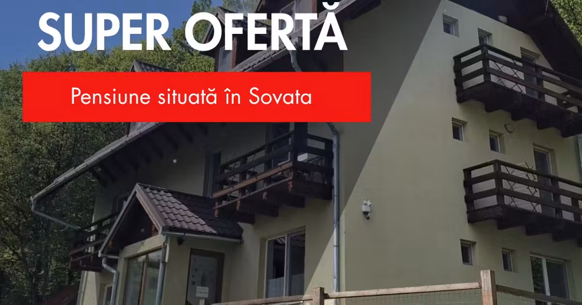 Hotel/Pensiune de vânzare 117 mp în Sovata