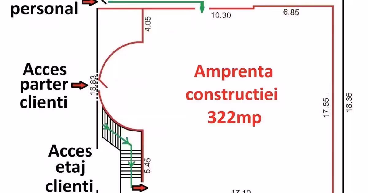 Spațiu comercial de vânzare 565.21 mp în Ovidiu