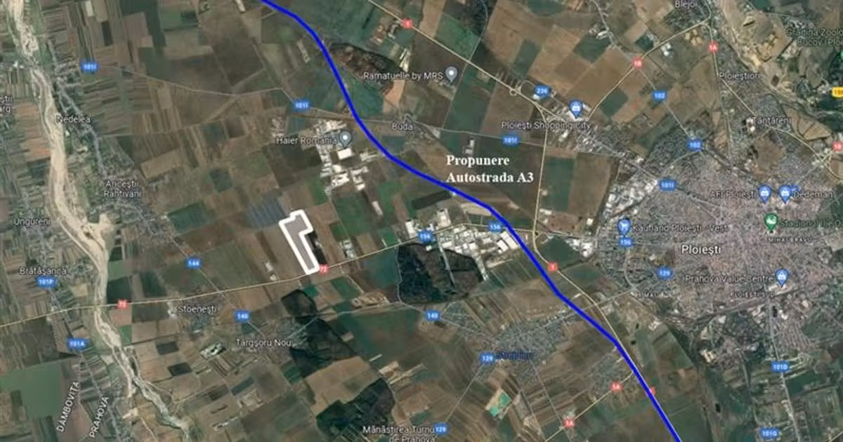 Teren agricol extravilan de vânzare de 500000 mp, în zona Exterior Vest, Ploiești