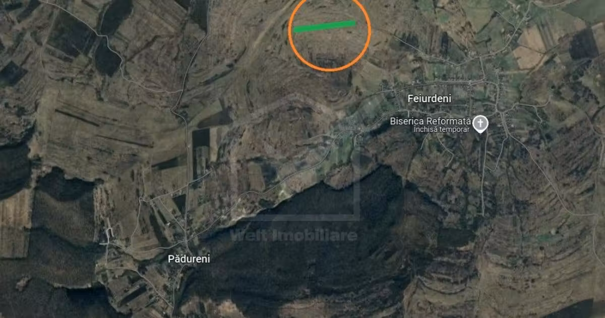 Teren agricol extravilan de vânzare de 17400 mp, în Feiurdeni