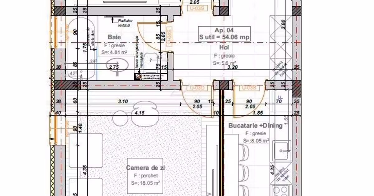 Apartament de vânzare cu 2 camere în Giroc