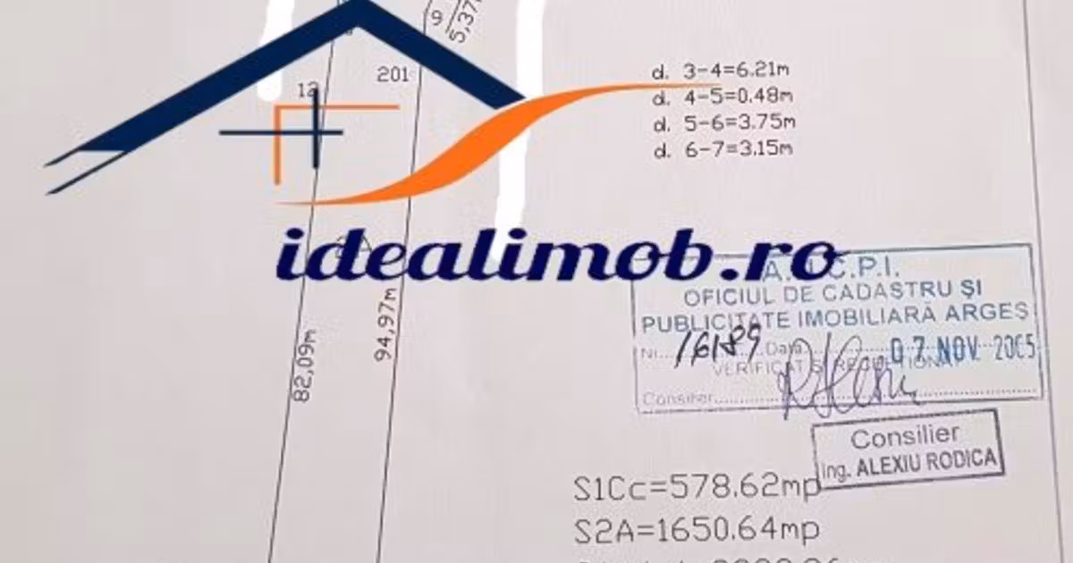 Teren Construcții intravilan de vânzare de 2500 mp, în zona Big-Bascov, Pitești