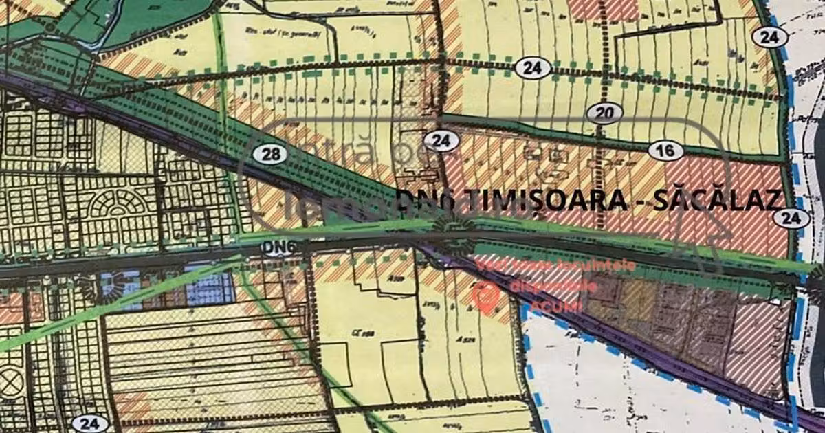 Teren agricol extravilan de vânzare de 30000 mp, în Săcălaz