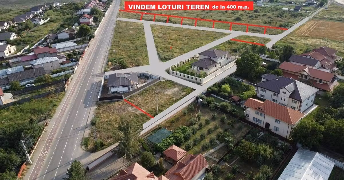 Teren Construcții intravilan de vânzare de 400 mp, în zona Nord, Focșani