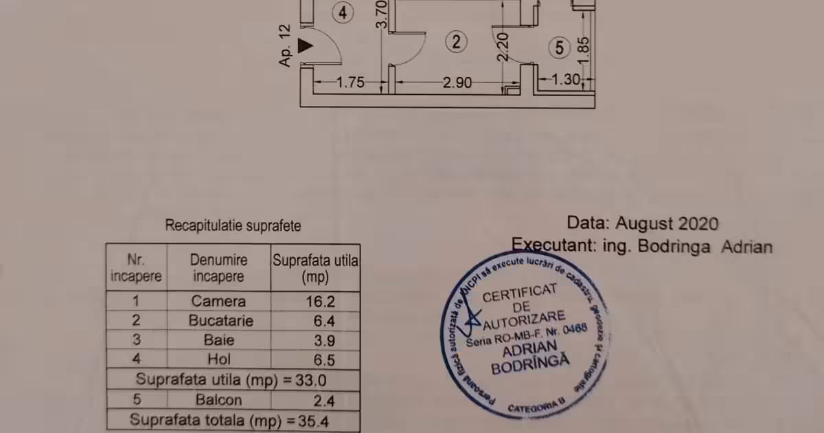 Garsonieră de vânzare, mobilată în zona Lujerului, Sector 6