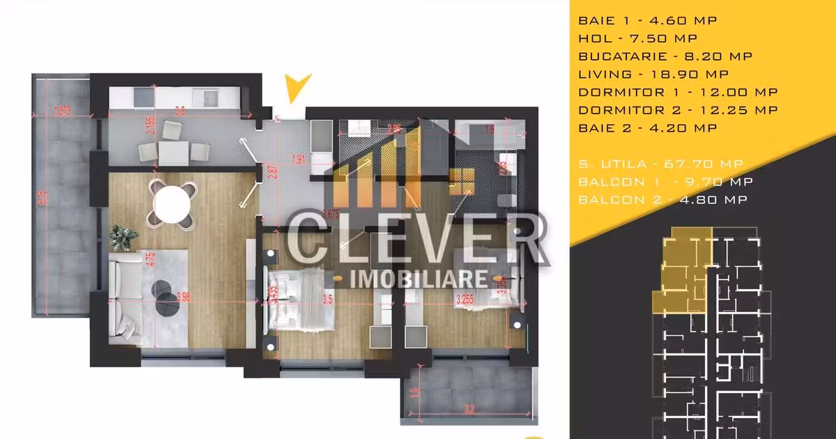Apartament de vânzare cu 3 camere în zona Theodor Pallady, Sector 3