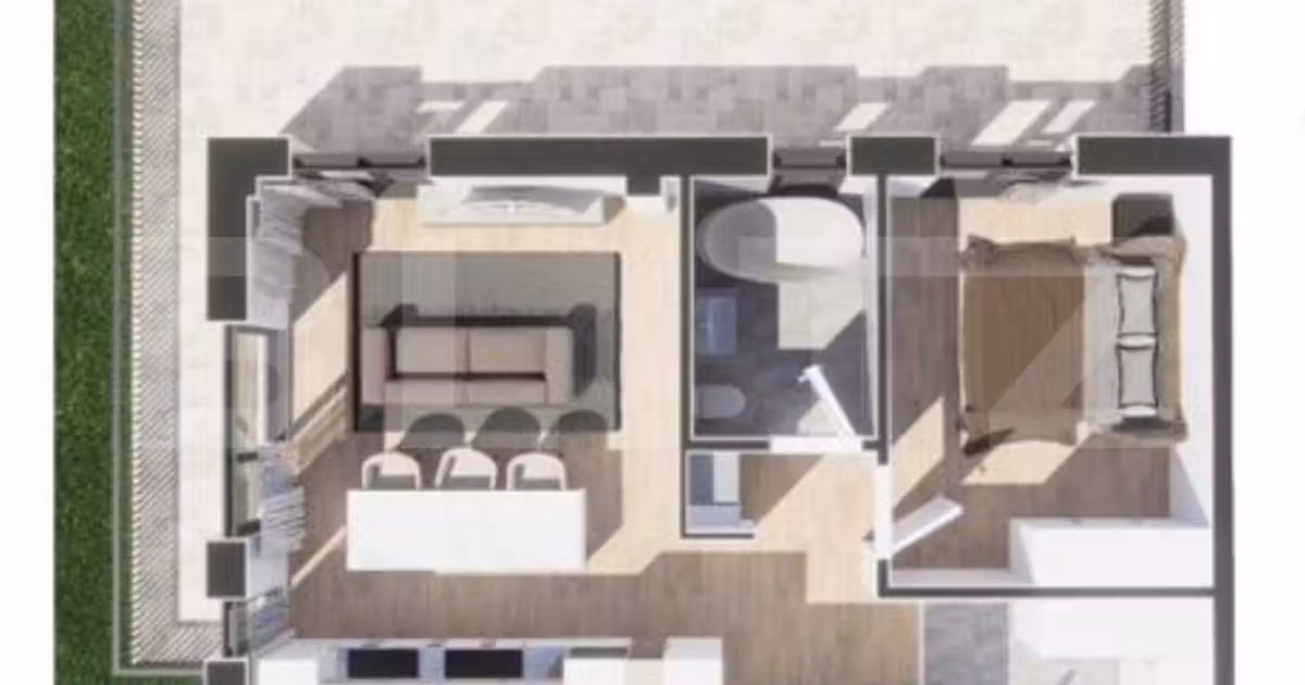 Apartament de vânzare cu 2 camere, mobilat în Baciu