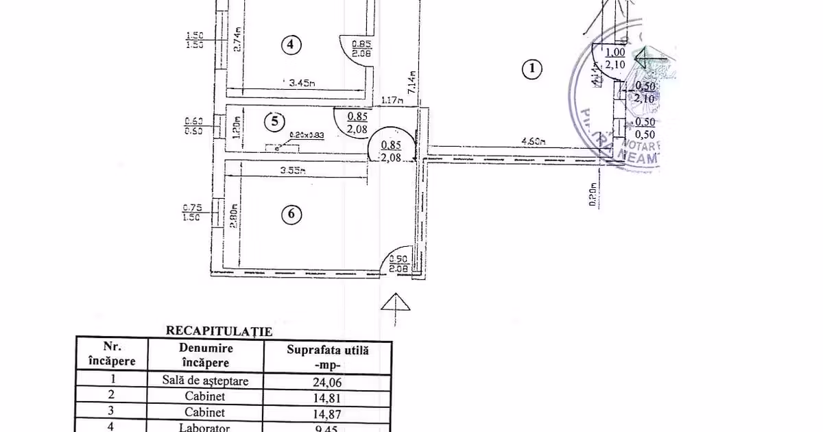 Spațiu comercial de vânzare 82 mp în zona Central, Piatra-Neamț