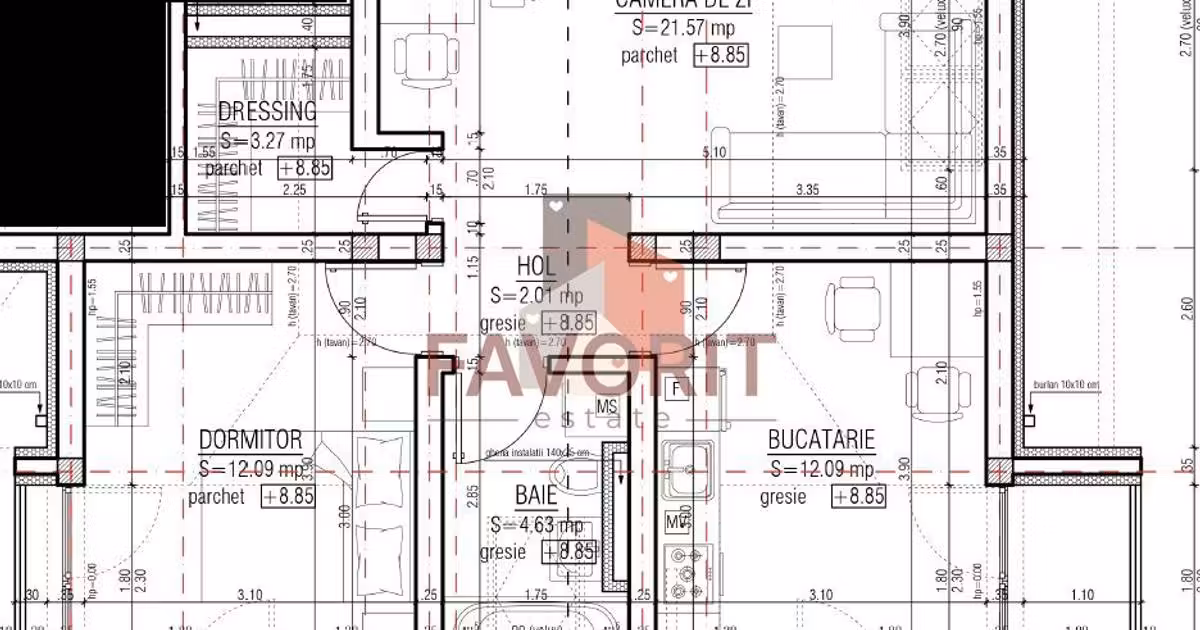 Apartament de vânzare cu 2 camere în zona Buziașului, Timișoara