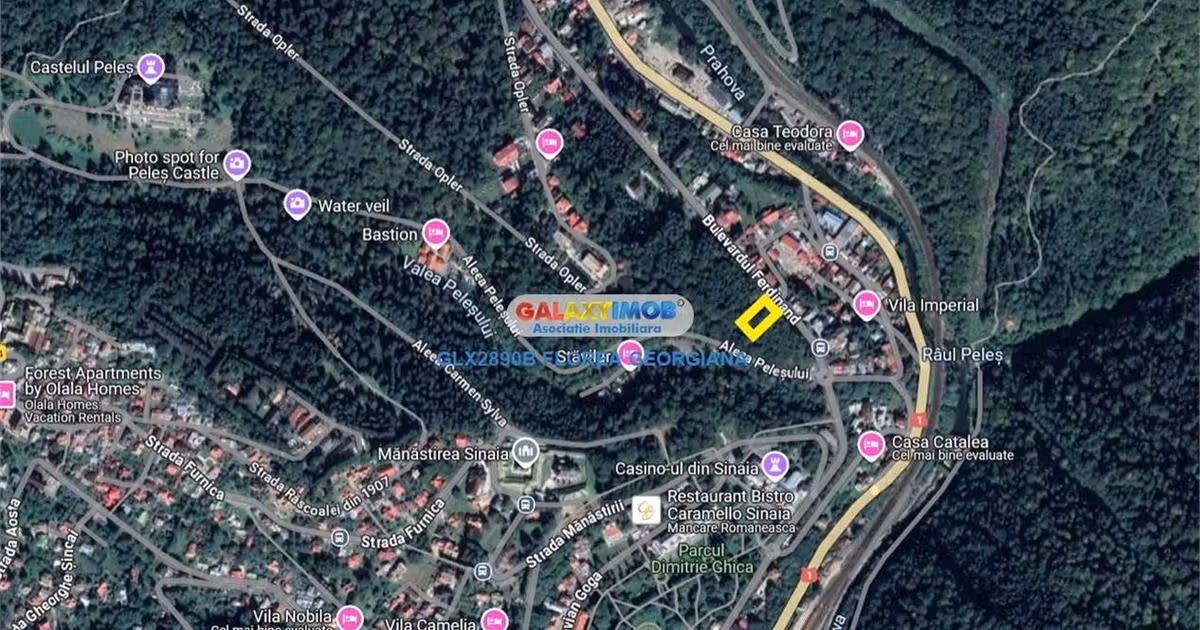 Teren Construcții intravilan de vânzare de 1550 mp, în Sinaia