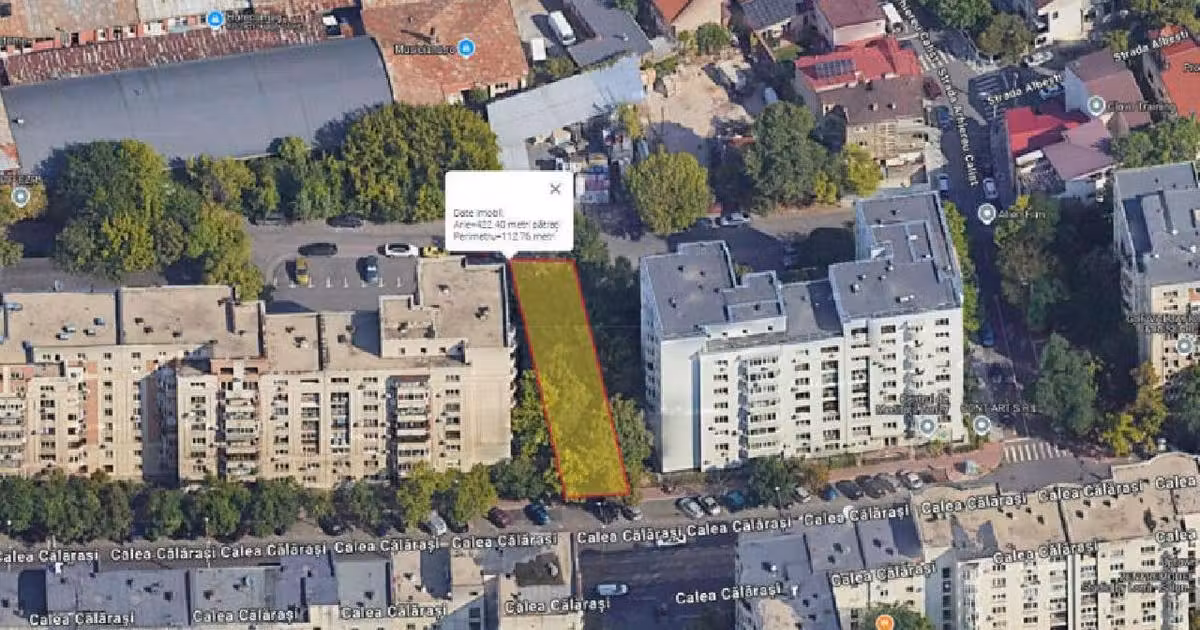 Teren Construcții intravilan de vânzare de 420 mp, în zona Calea Călărașilor, Sector 3
