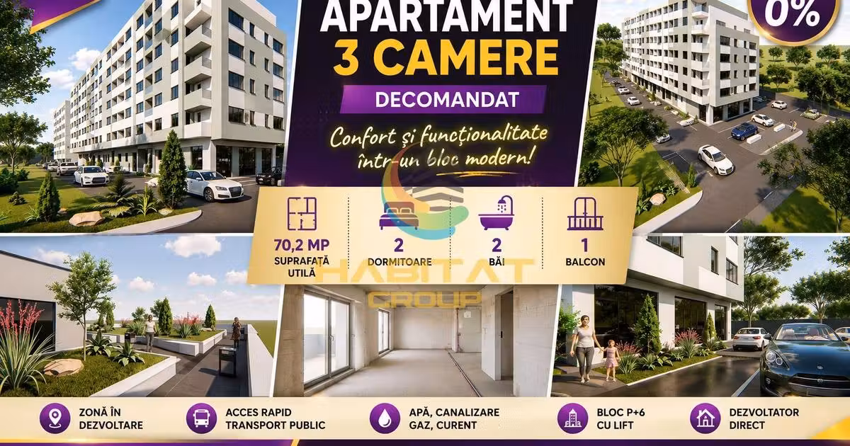 Apartament de vânzare cu 3 camere în zona Berceni, Sector 4