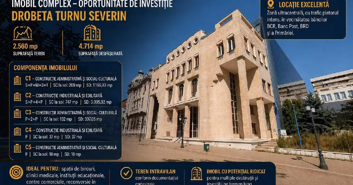 Spațiu comercial · 4714 m², Central, Drobeta-Turnu Severin