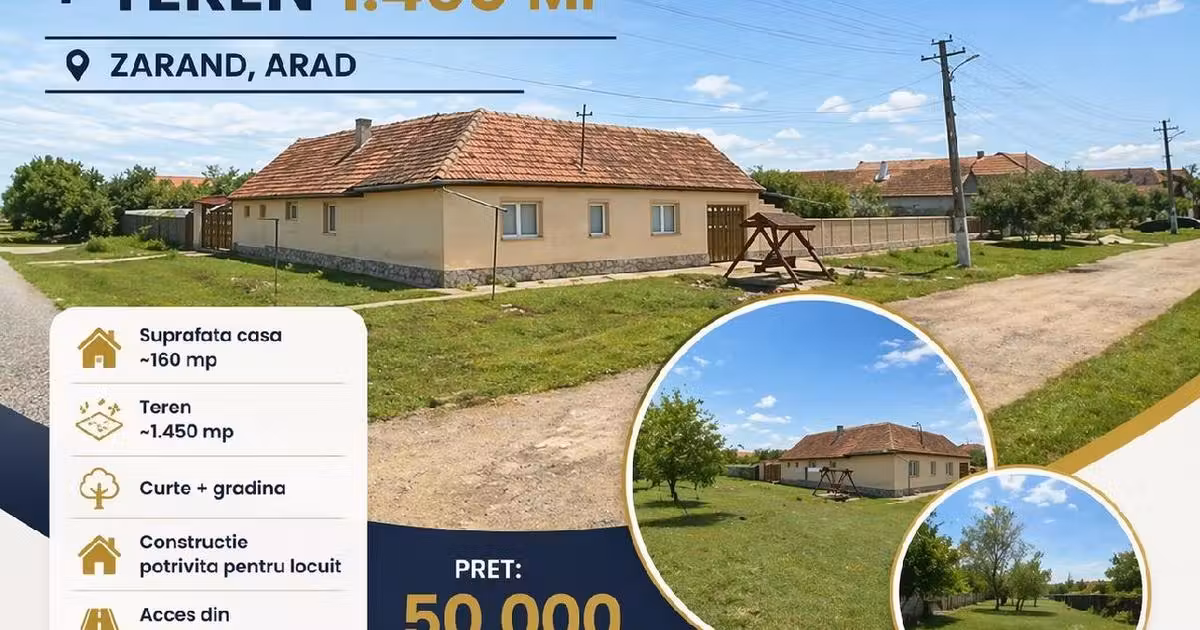Casă individuală de vânzare cu 5 camere în Zărand