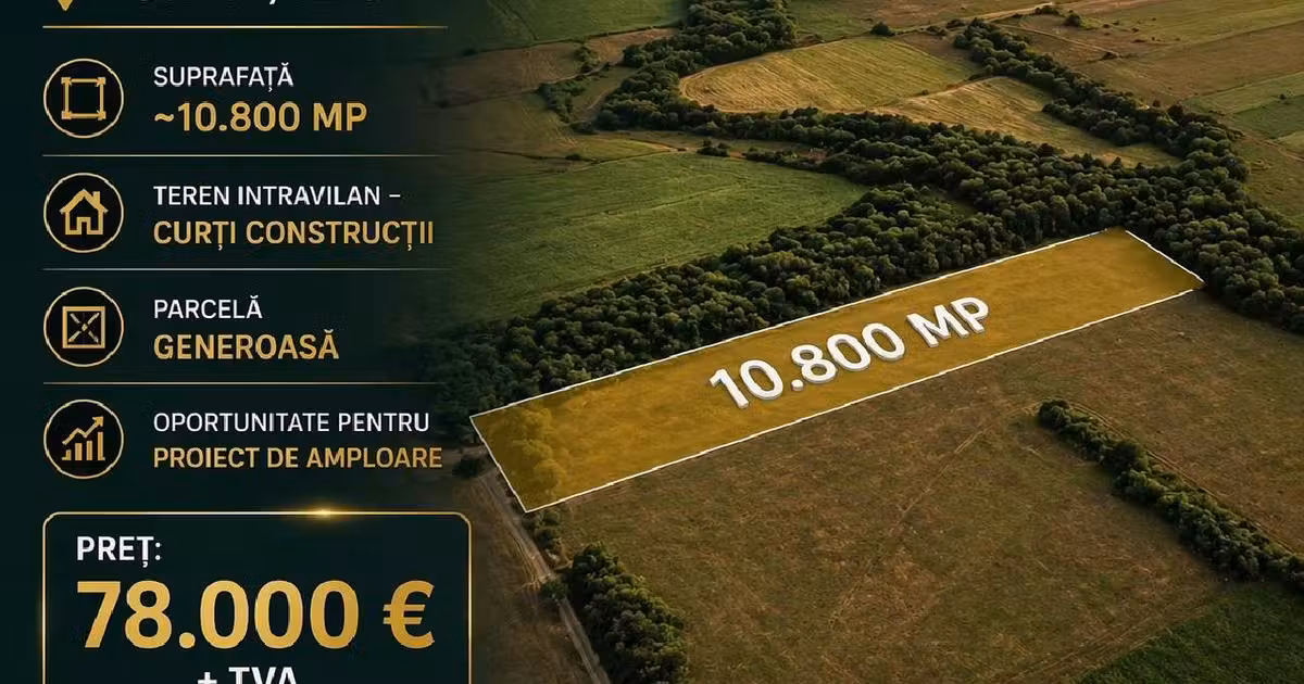Teren Construcții intravilan de vânzare de 10800 mp, în Nocrich