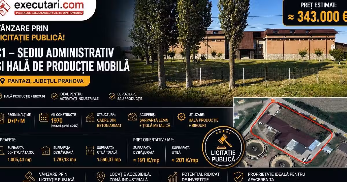 Spațiu comercial · 1560 m², Pantazi, Urlați
