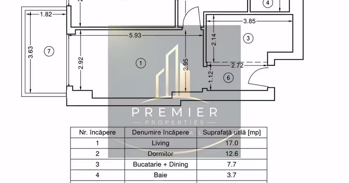 Apartament de vânzare cu 2 camere în zona Aviației, Sector 1