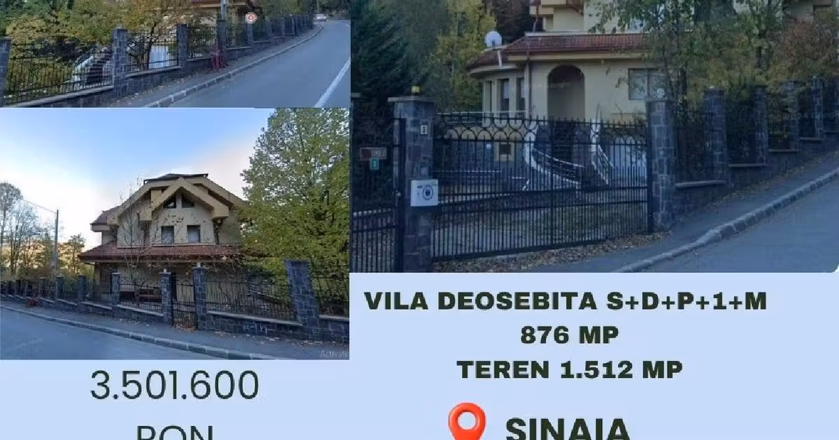 Casă individuală de vânzare cu 9 camere în Sinaia