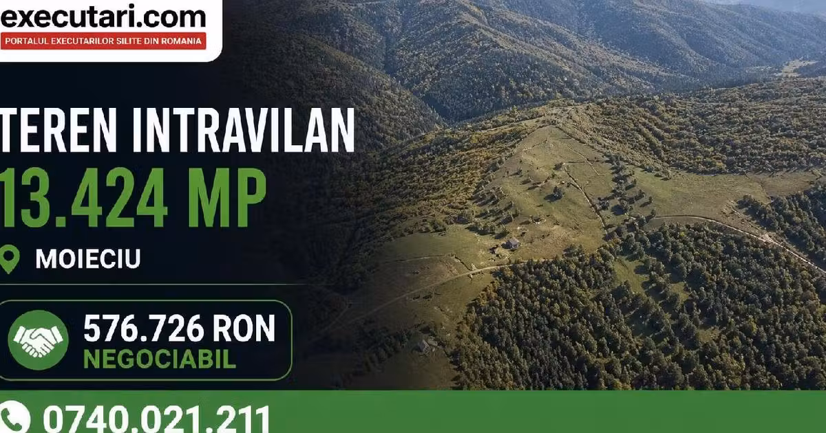 Teren Construcții intravilan de vânzare de 13424 mp, în Bran