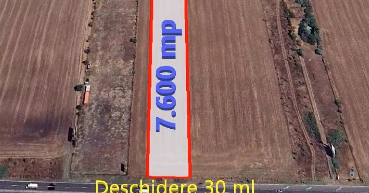 Teren agricol intravilan de vânzare de 7600 mp, în Păulești