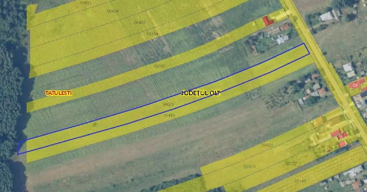 Teren agricol extravilan de vânzare în Tătulești