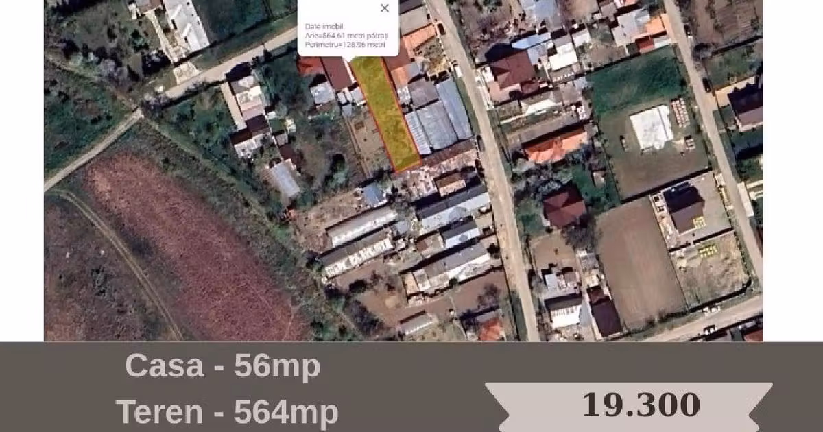 Casă individuală de vânzare cu 2 camere în Cocorăștii Colț