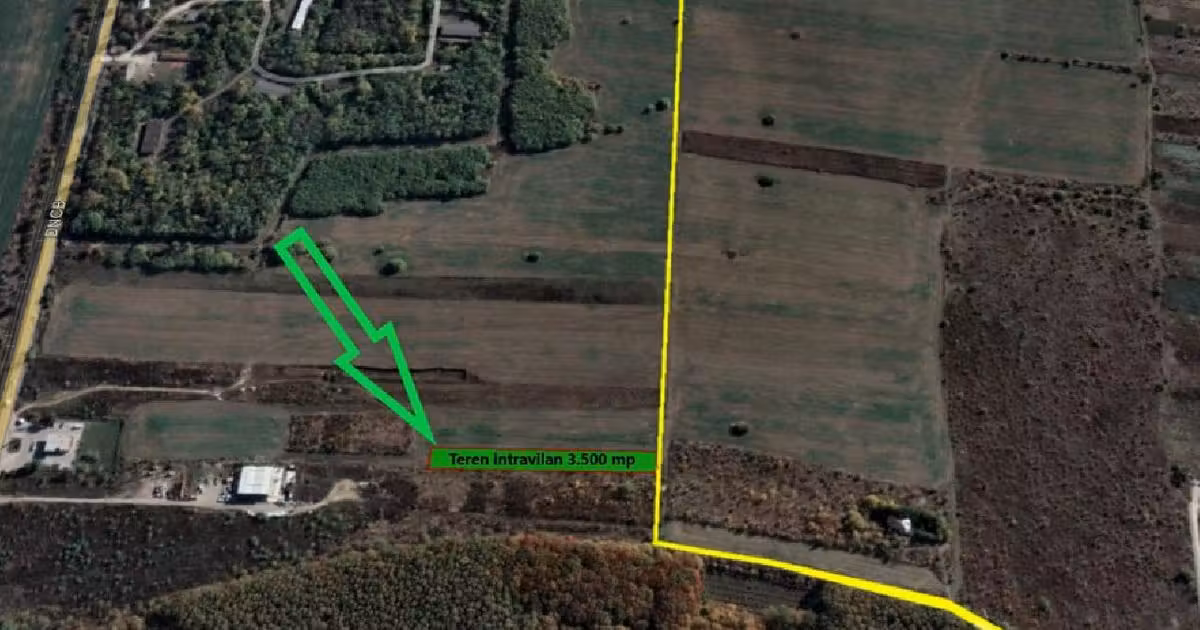 Teren agricol intravilan de vânzare de 3500 mp, în Măgurele