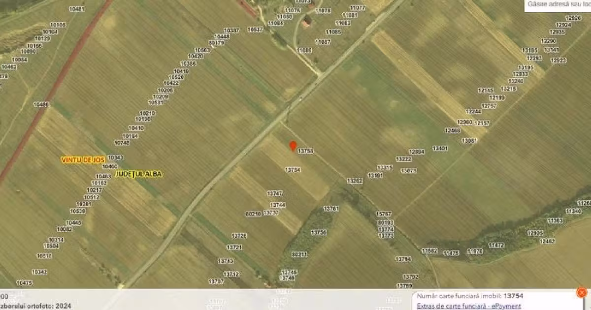 Teren agricol extravilan de vânzare în Vințu de Jos