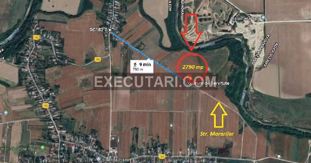 Teren extravilan de vânzare de 2790 mp, în Ciolpani