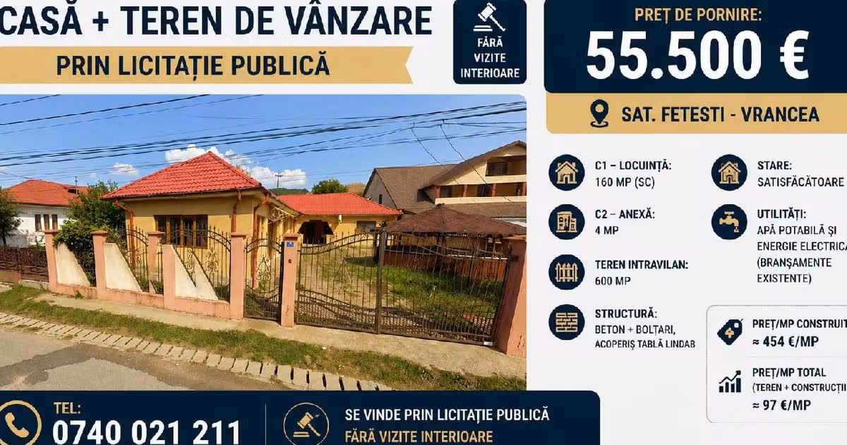 Casă individuală de vânzare cu 3 camere în Câmpuri