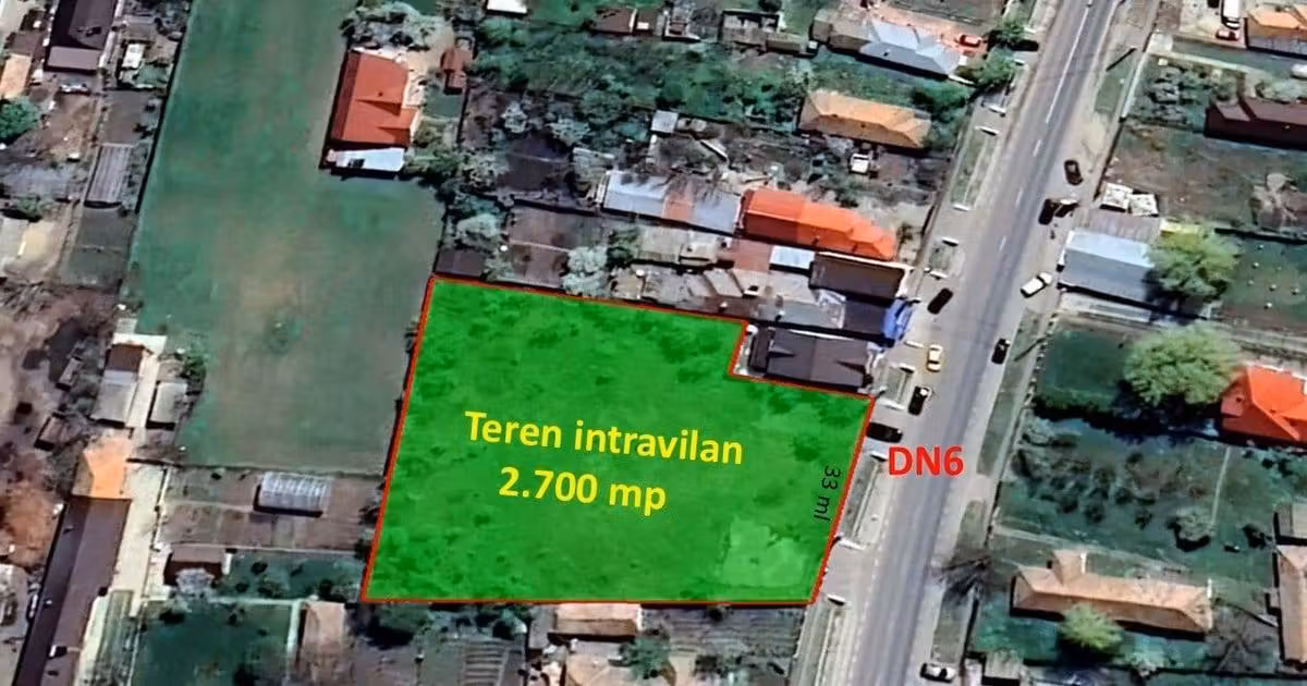 Teren Construcții intravilan de vânzare de 2700 mp, în Nanov