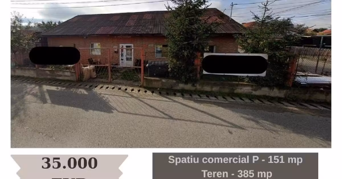Spațiu comercial de vânzare 151 mp în Petrila