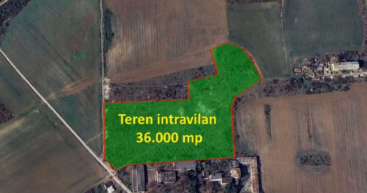 Teren Construcții intravilan de vânzare de 36000 mp, în Crevedia