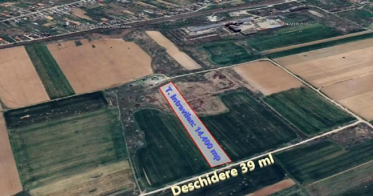 Teren agricol intravilan de vânzare de 14390 mp, în Periș
