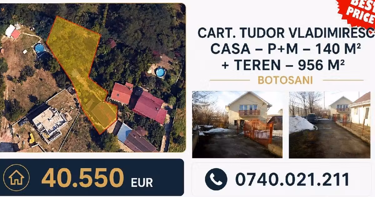 Casă individuală de vânzare cu 5 camere în zona Central, Botoșani