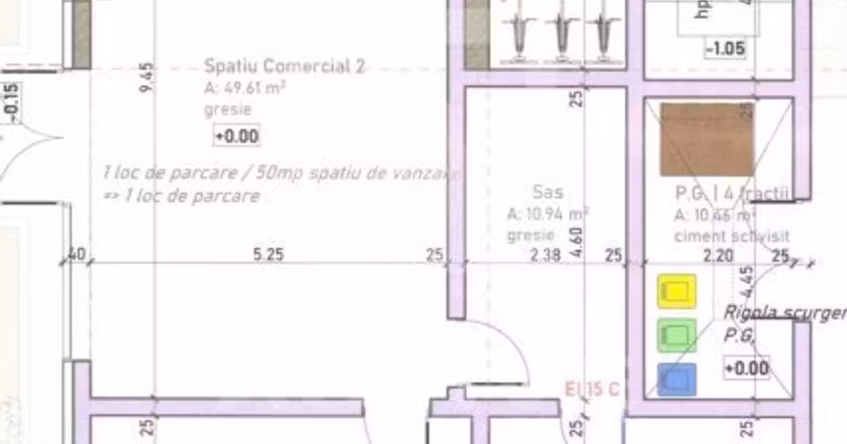 Spațiu comercial de vânzare 130 mp în zona Bulgaria, Cluj-Napoca
