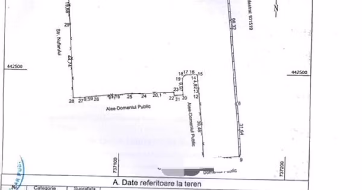 Teren Construcții intravilan de vânzare de 7047 mp, Galați