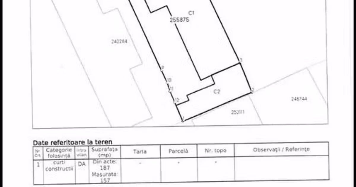 Teren Construcții intravilan de vânzare de 300 mp, în zona Delfinariu, Constanța