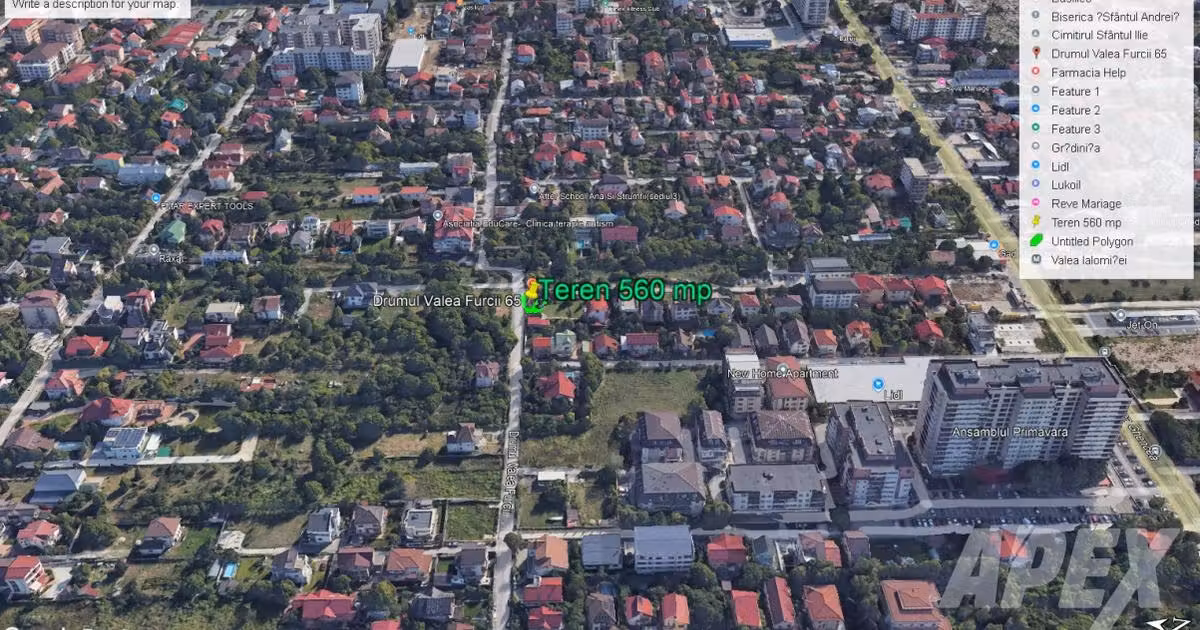 Teren Construcții intravilan de vânzare de 800 mp, în zona Drumul Taberei, Sector 6