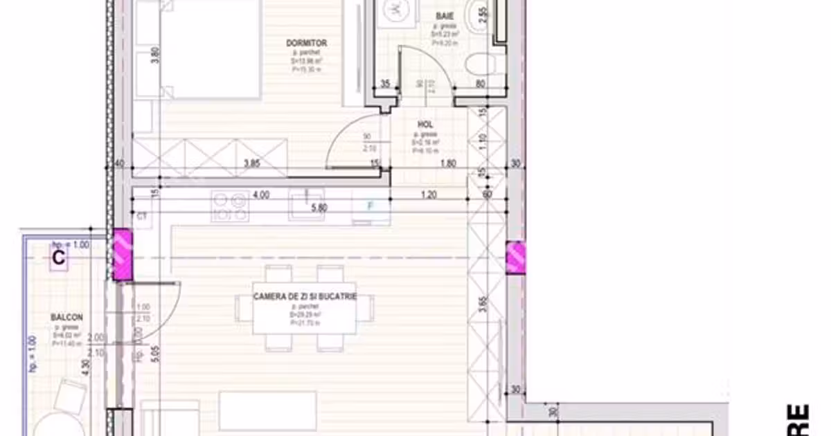 Apartament de vânzare cu 2 camere în Șelimbăr