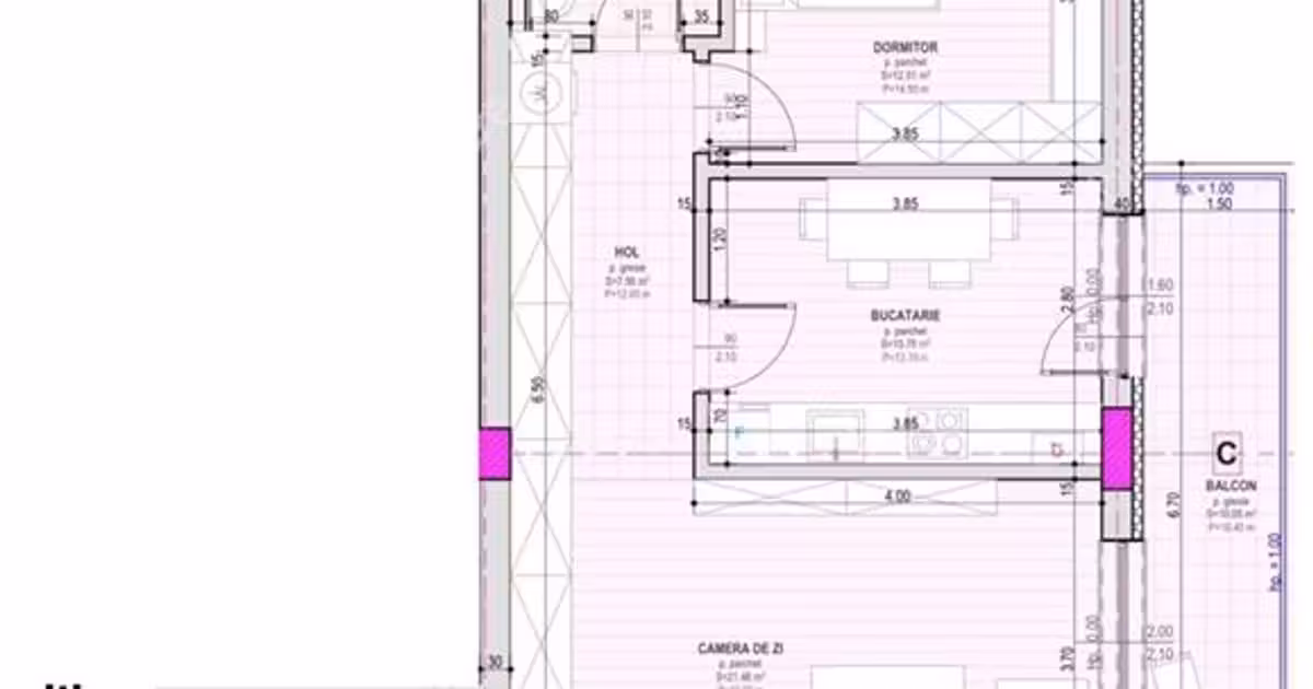 Apartament de vânzare cu 3 camere în Șelimbăr